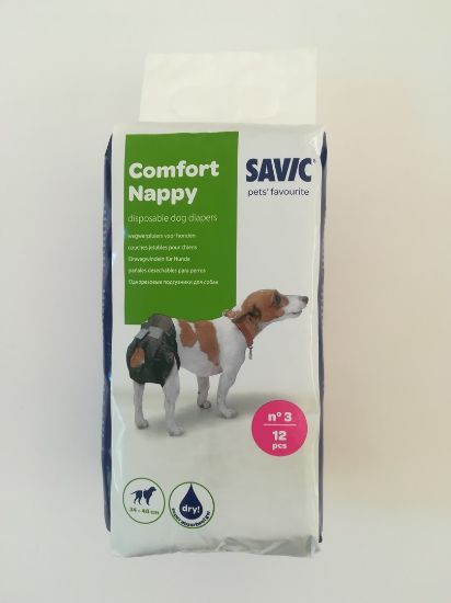 Savic Напи- Памперс за кучета , T3 34-48см, 12 бр.